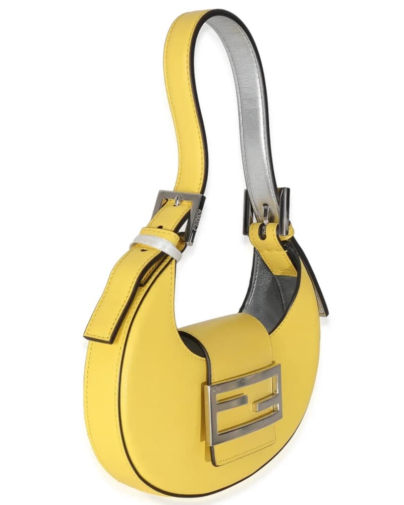 Fendi Yellow Calfskin Cookie Purse - Image 4