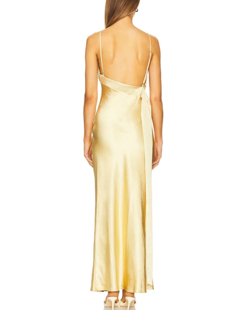 Spain Maxi Dress in Gold SNDYS - Image 2