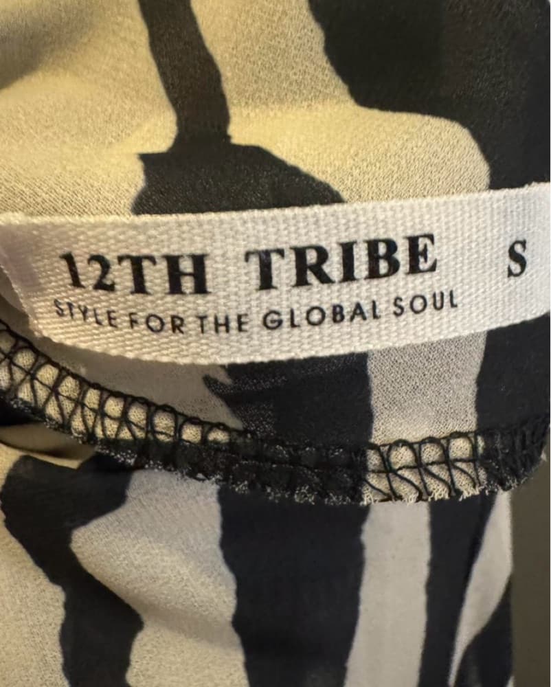 12th Tribe Zebra-Stripe Maxi Dress - Image 4