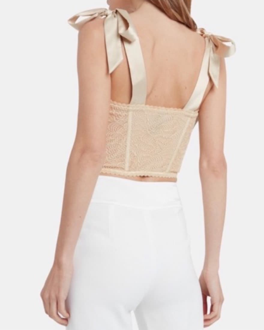 JONATHAN SIMKHAI Mixed Lace Top - Image 3