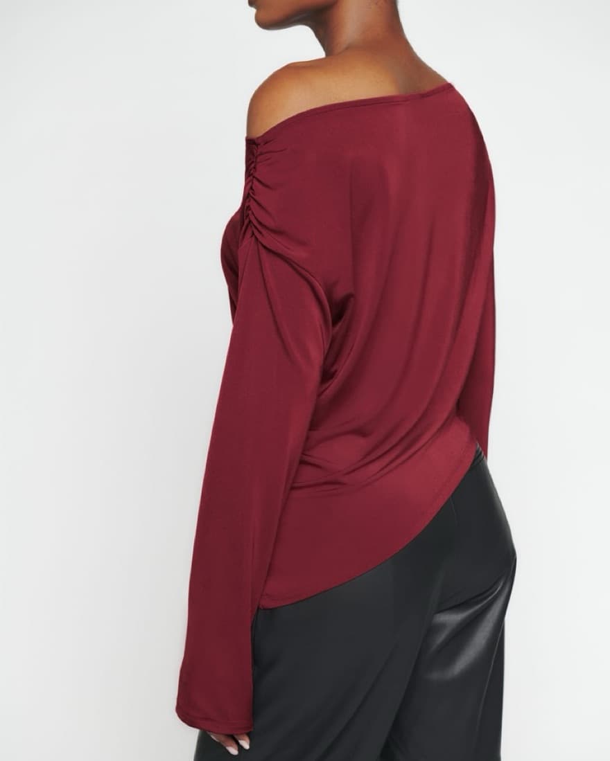 Reformation Jettie Knit Red Top - Image 2