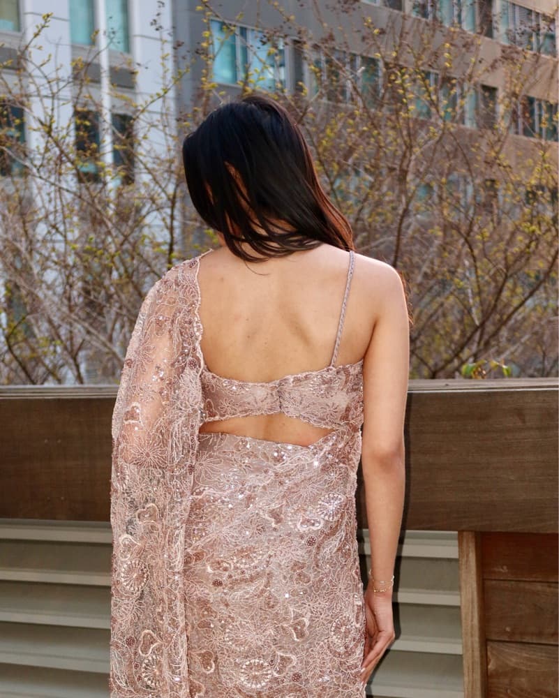 Carlyle Cutwork Saree XS-M | Indian wedding  - Image 3