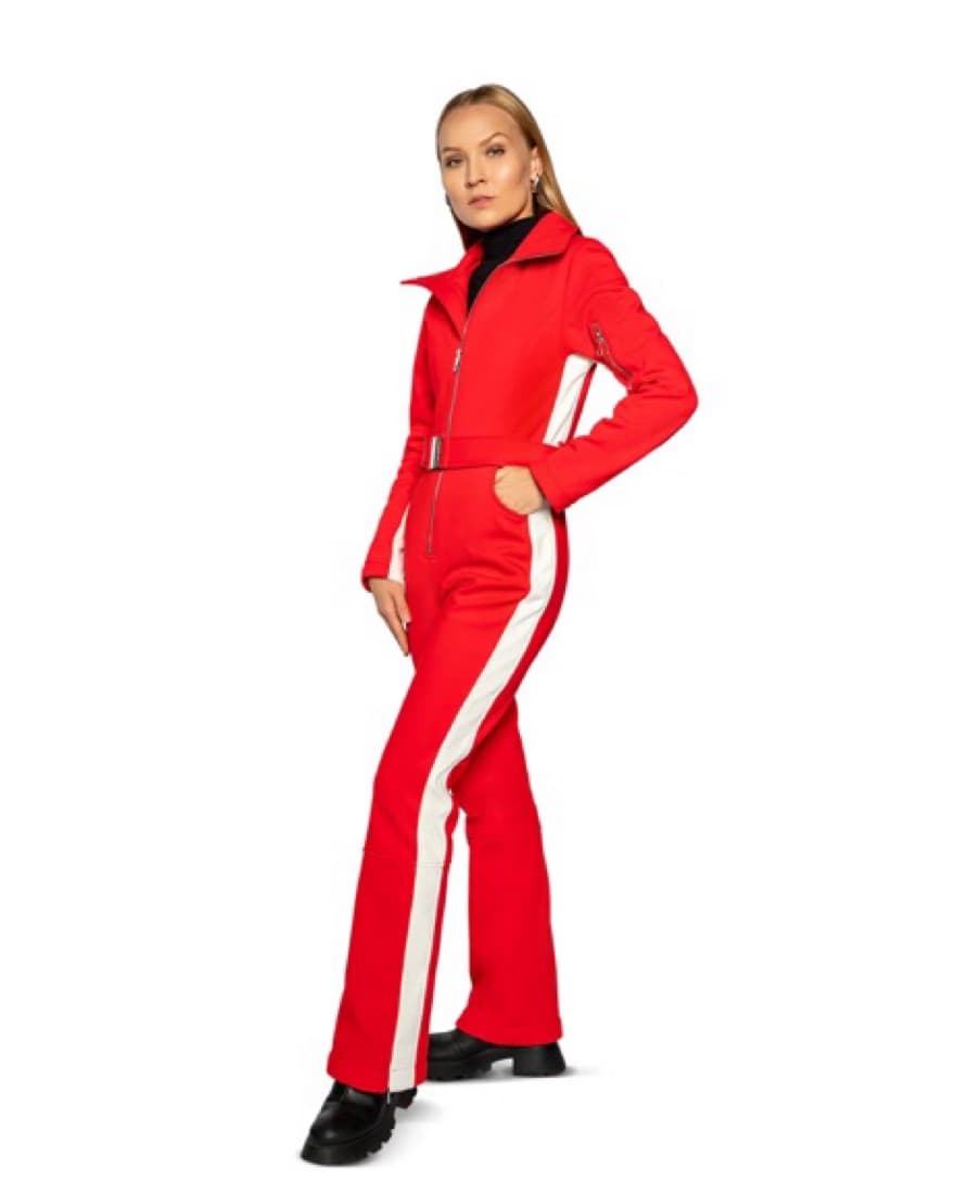 Slope Siren Red Ski Suit - Image 1