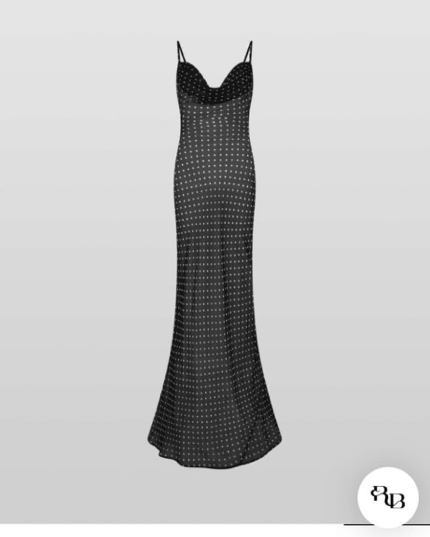 Gisele Polka Dot Maxi Dress - Image 1