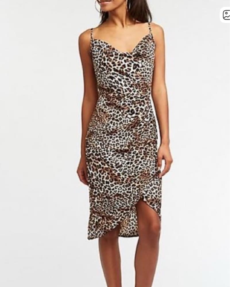 Captivating Leopard Print Midi Dress - Image 1