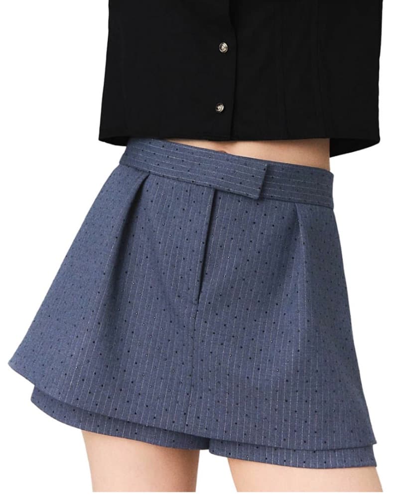 Maje Rhinestone Skort - Image 1