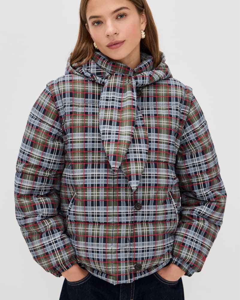 Damson Madder Puffer Jacket - Image 1