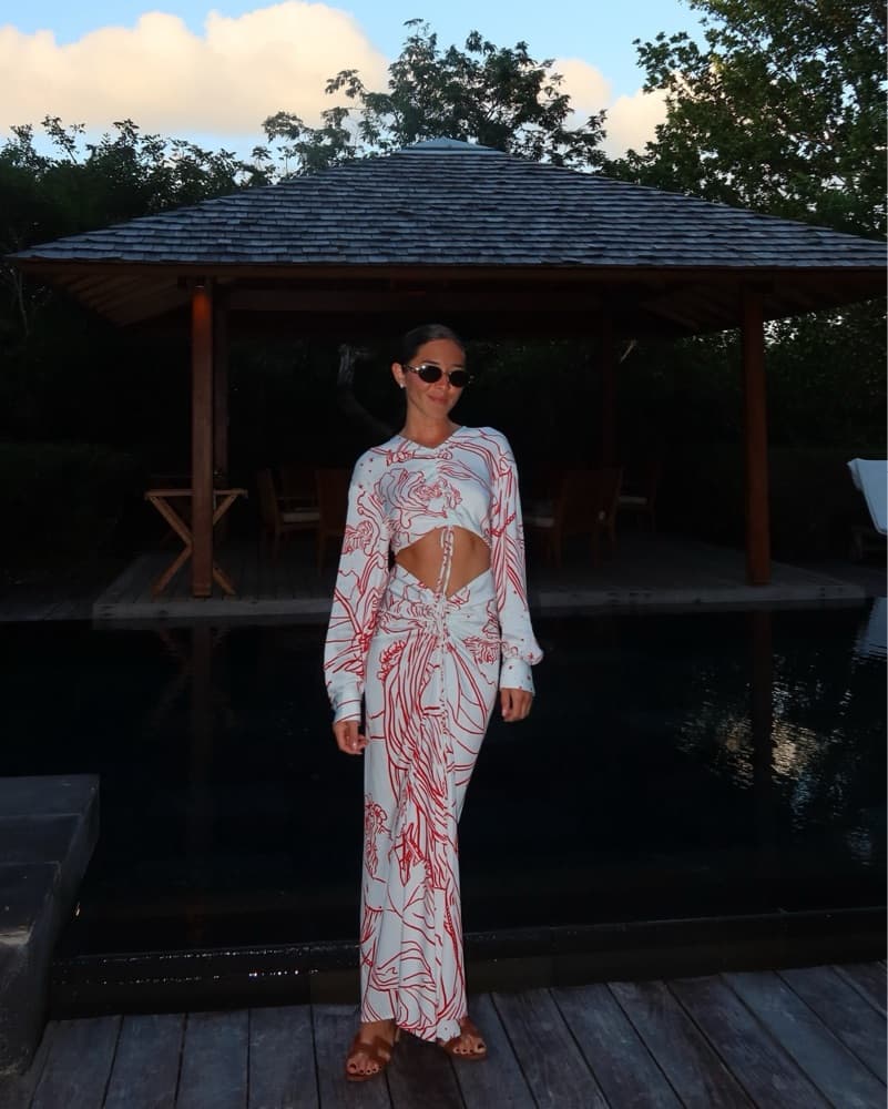 Christopher Esber Printed Long Dress - Image 1