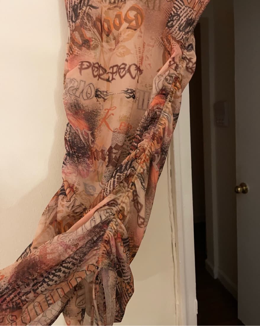 Bershka Sheer Mesh Dress - Image 2