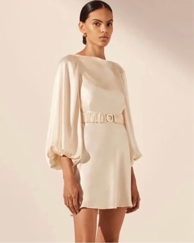 Shona Joy La Lune Belted Mini Dress - Image 1