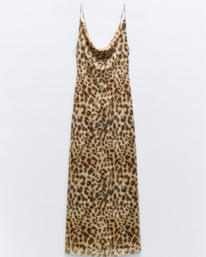  Leopard Print Maxi Dress - Image 2