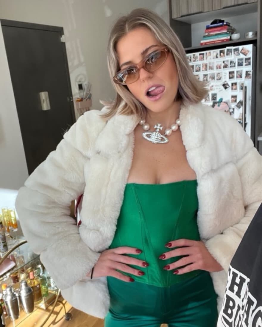 Apparis White Faux Fur Coat - Image 1