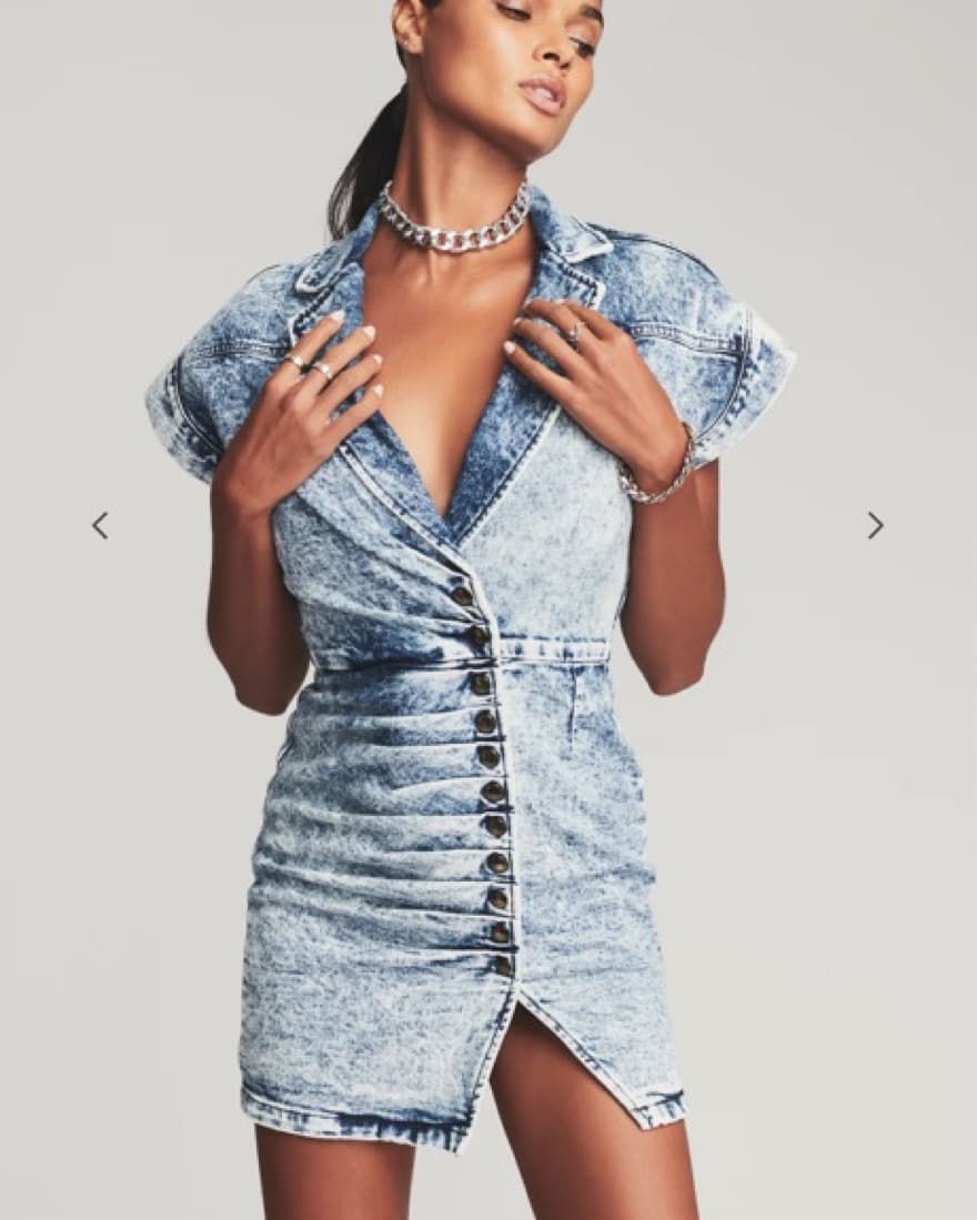 Retrofete Gia Denim Dress - Image 4