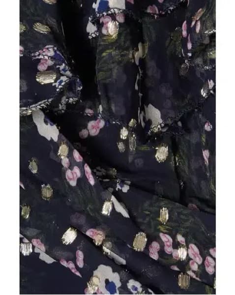 Isabel Marant Manda Navy Silk Dress - Image 5