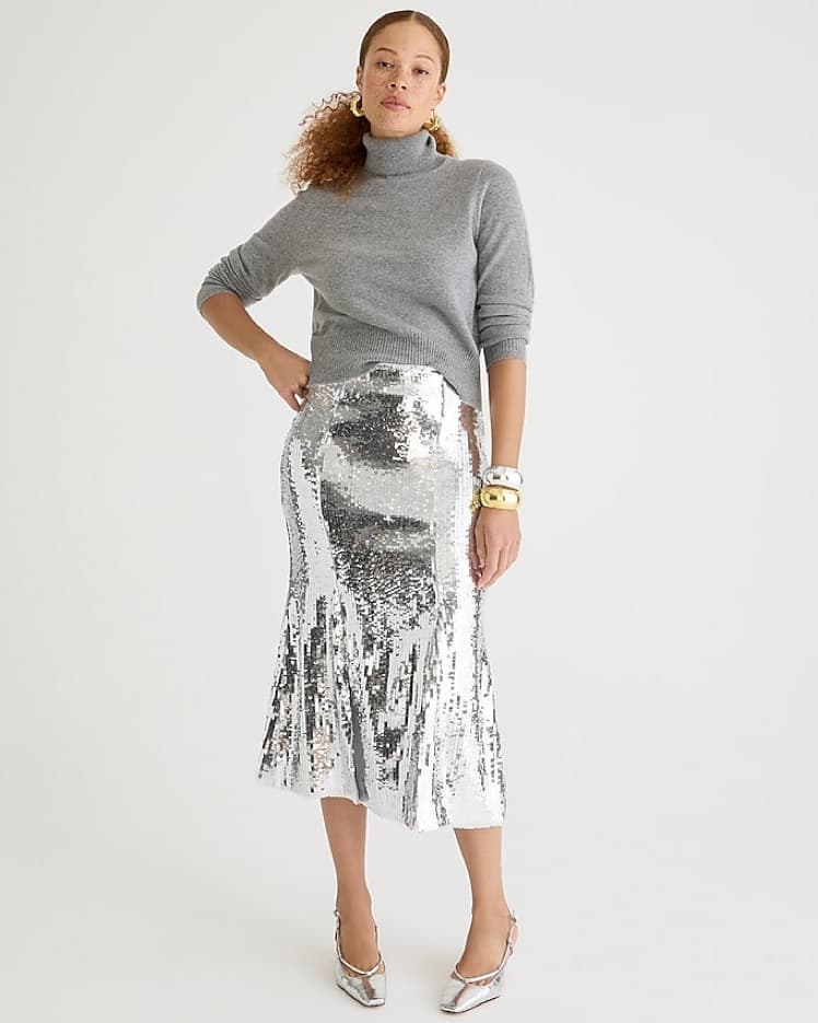 JCREW Collection sequin slip skirt - Image 2