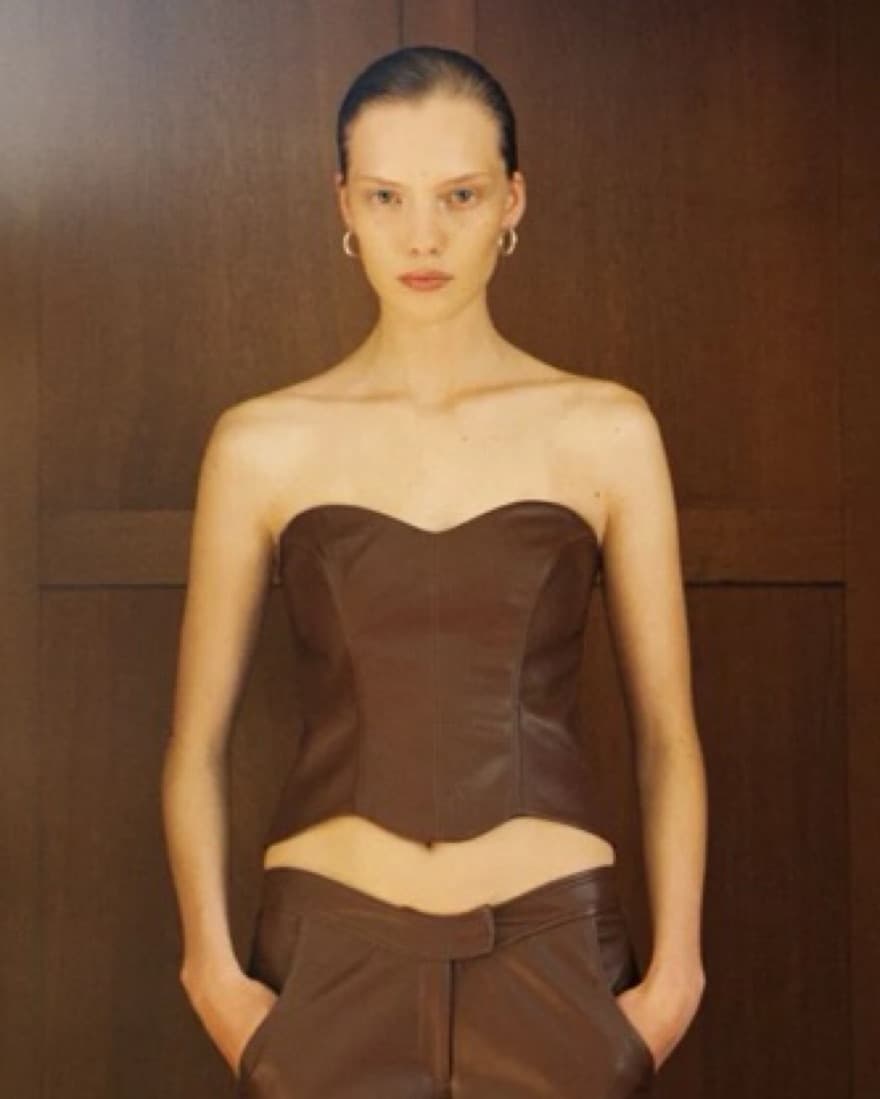 Aya Muse Lelia Leather Corset - Image 2