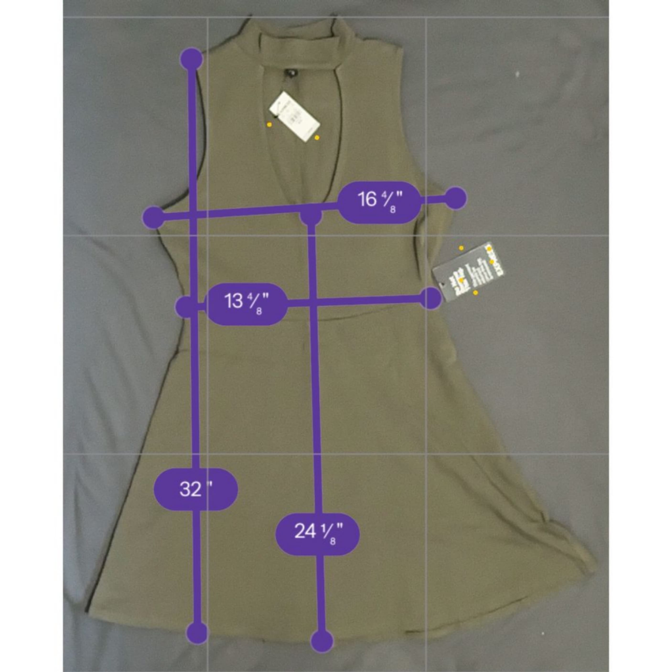 Olive Chocker Dress From Express Size M - Image 5