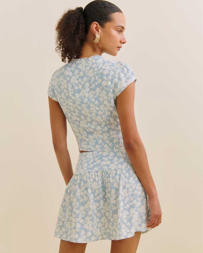 Reformation Two Piece Baby Blue set - Image 3