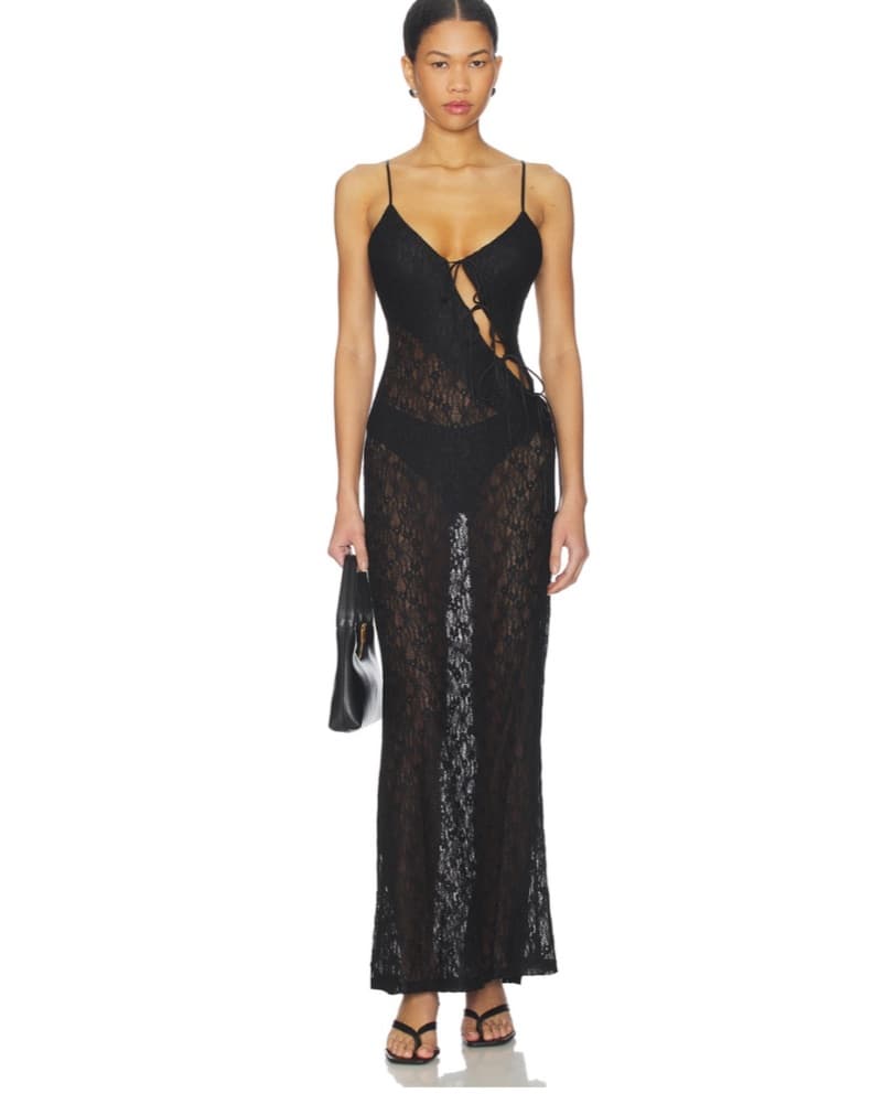 Elegant Lace Maxi Dress - Image 1