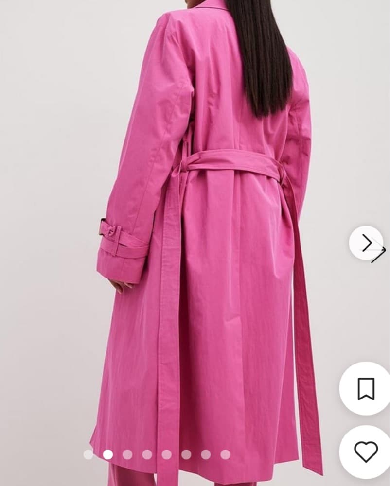 Pink Trench Coat - Image 3