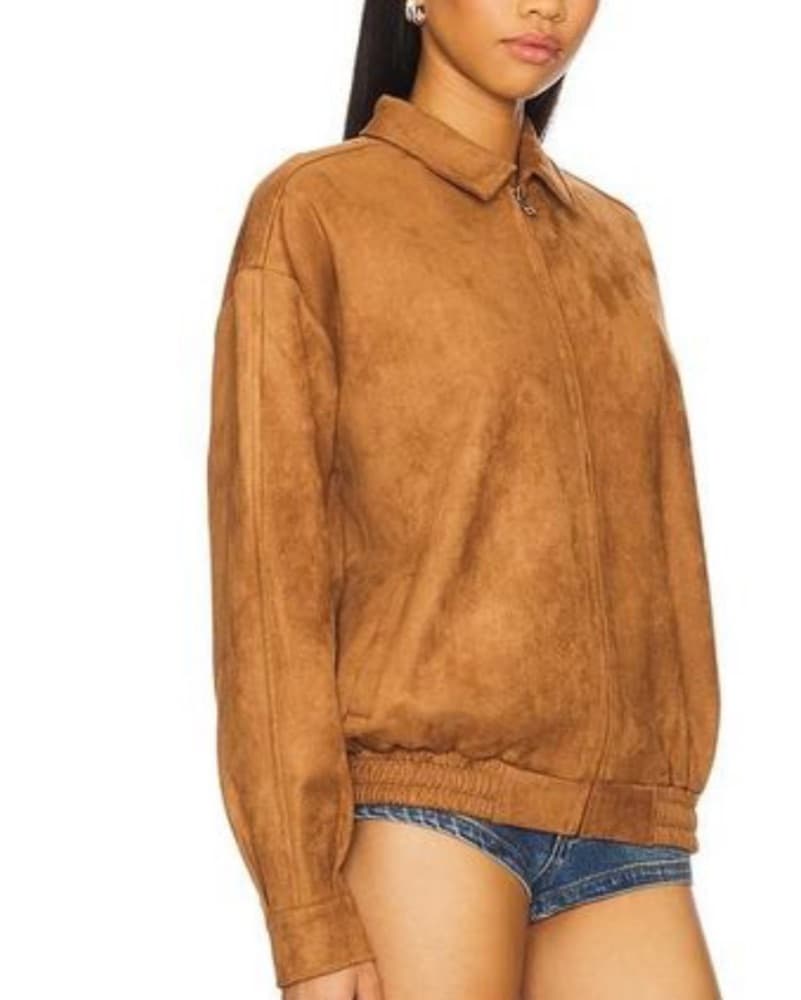 Suede Fringe Moto Jacket - Image 3