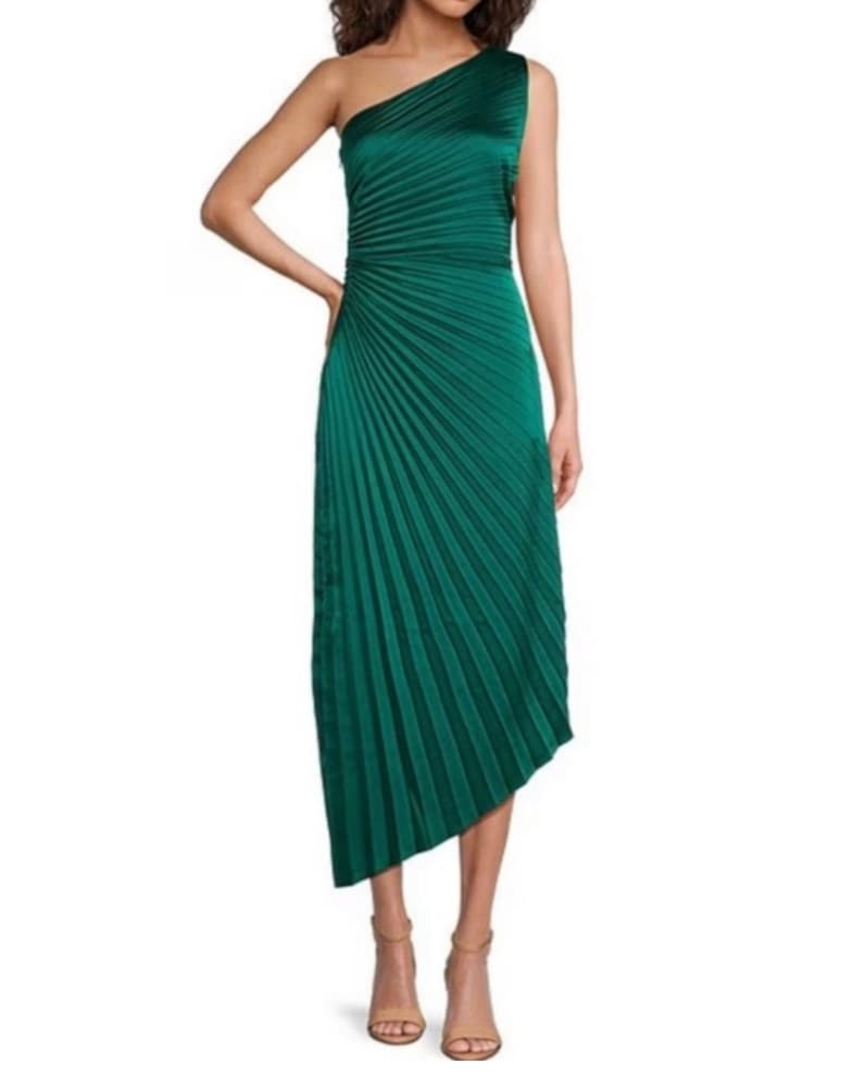 Badgley Mischka Kelsey 1 Shoulder Dress - Image 1