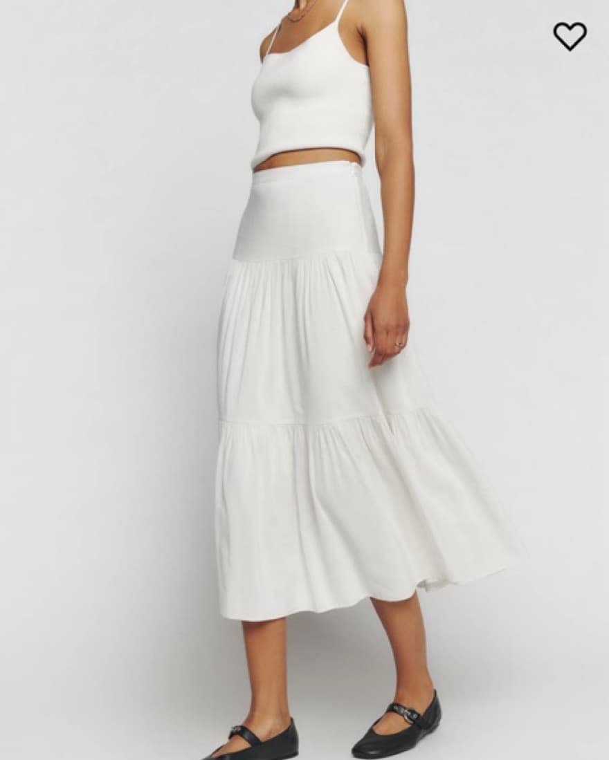 Reformation White Skirt - Image 5