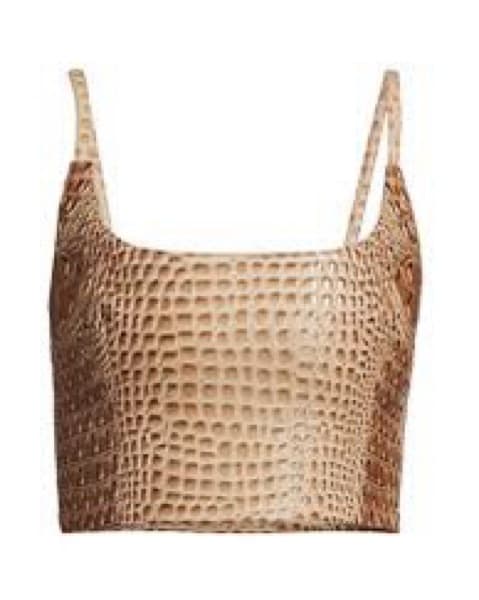 Mia Vesper Faux Croc Top - Image 1
