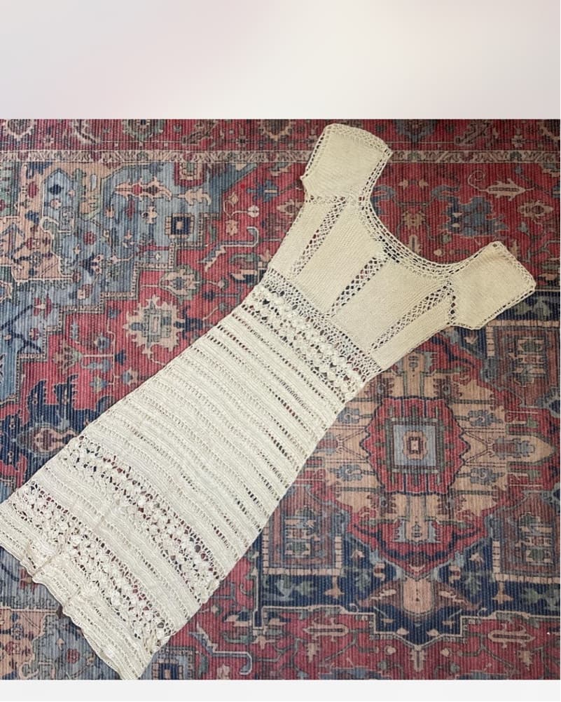 Elegant Crochet Lace Maxi Dress - Image 2