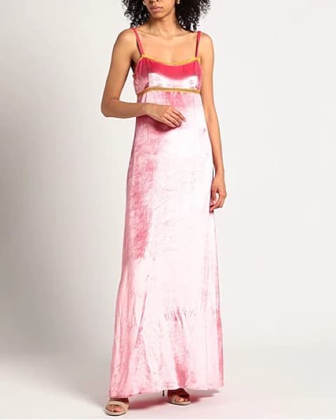 Alberta Ferretti Crushed Velvet Gown - Image 1