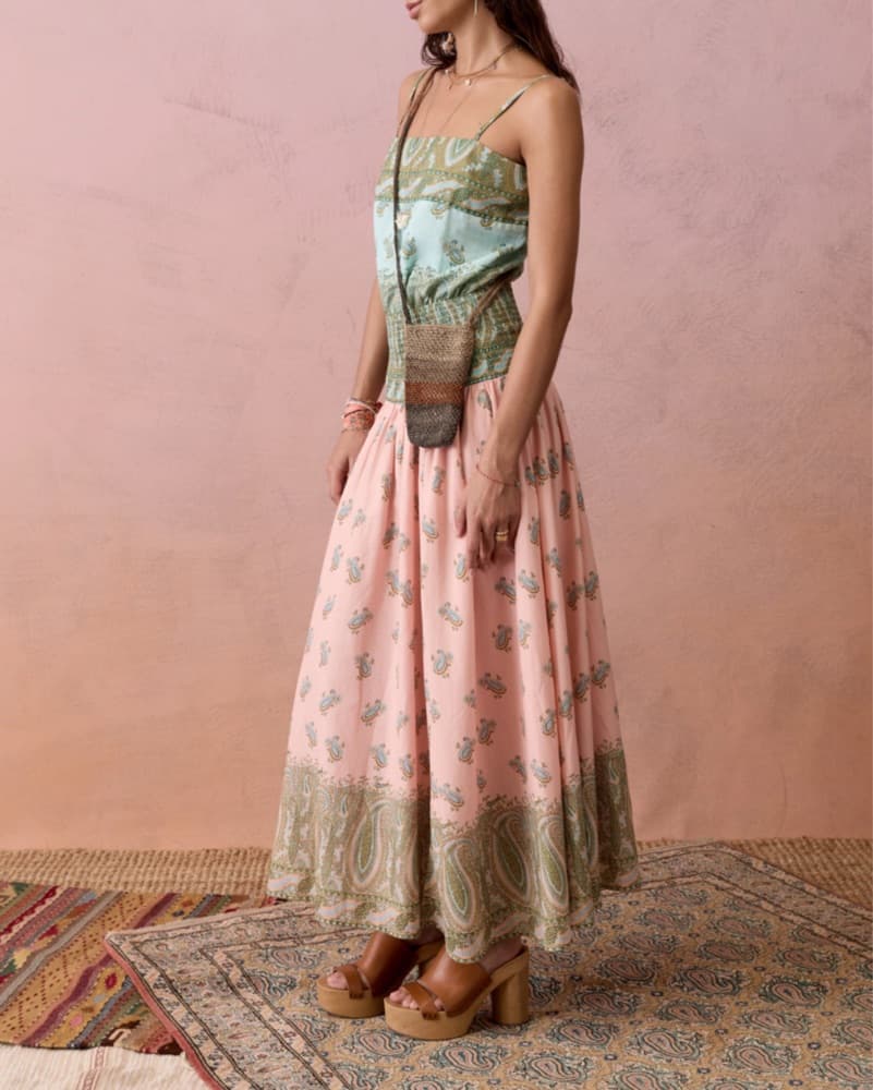 Boteh Paisley Smocked Maxi Dress - Image 2