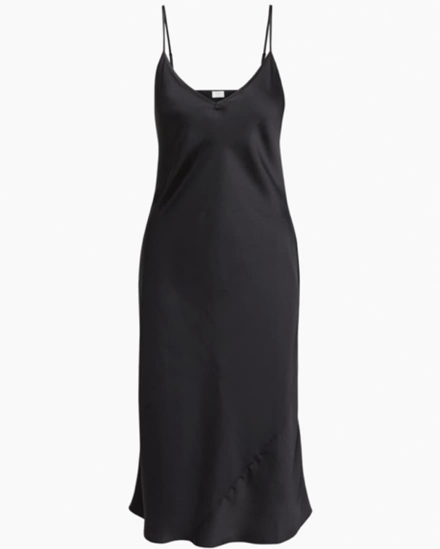 Black Midi Slip Dress - Image 5