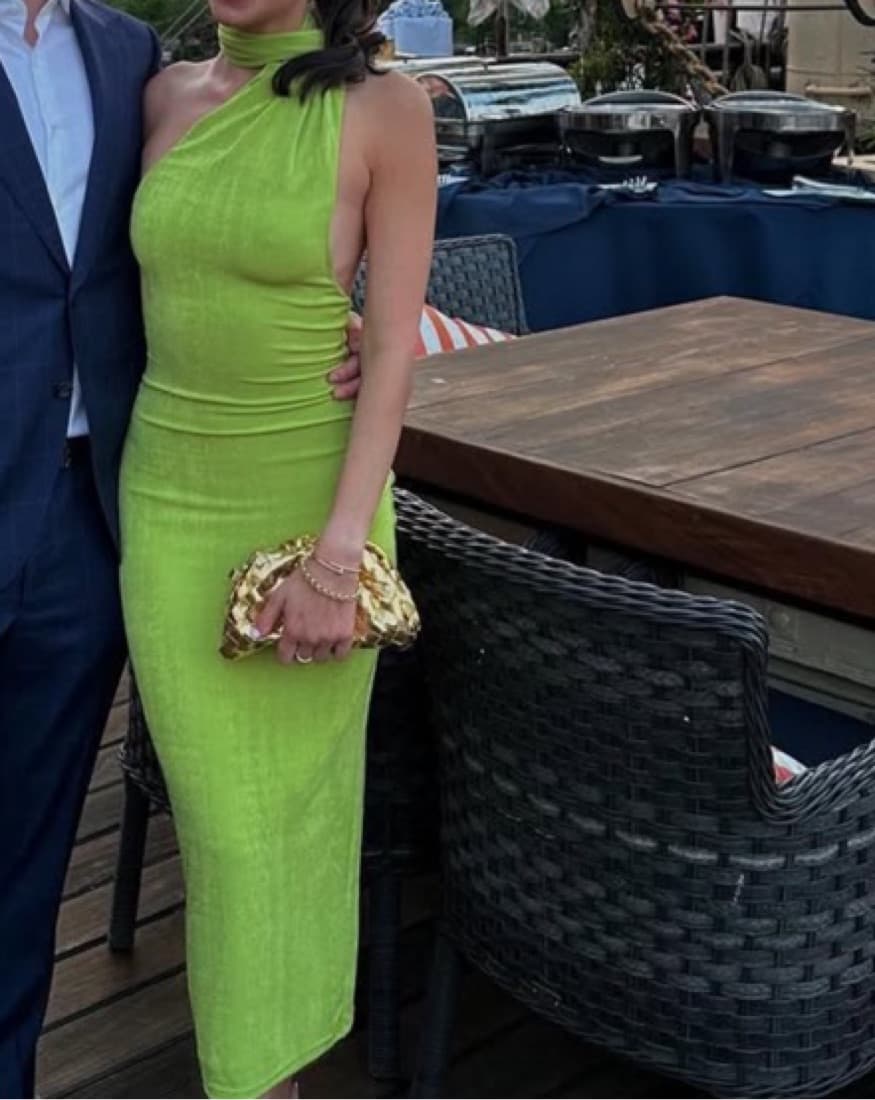 MISHA GREEN MIDI DRESS  - Image 4