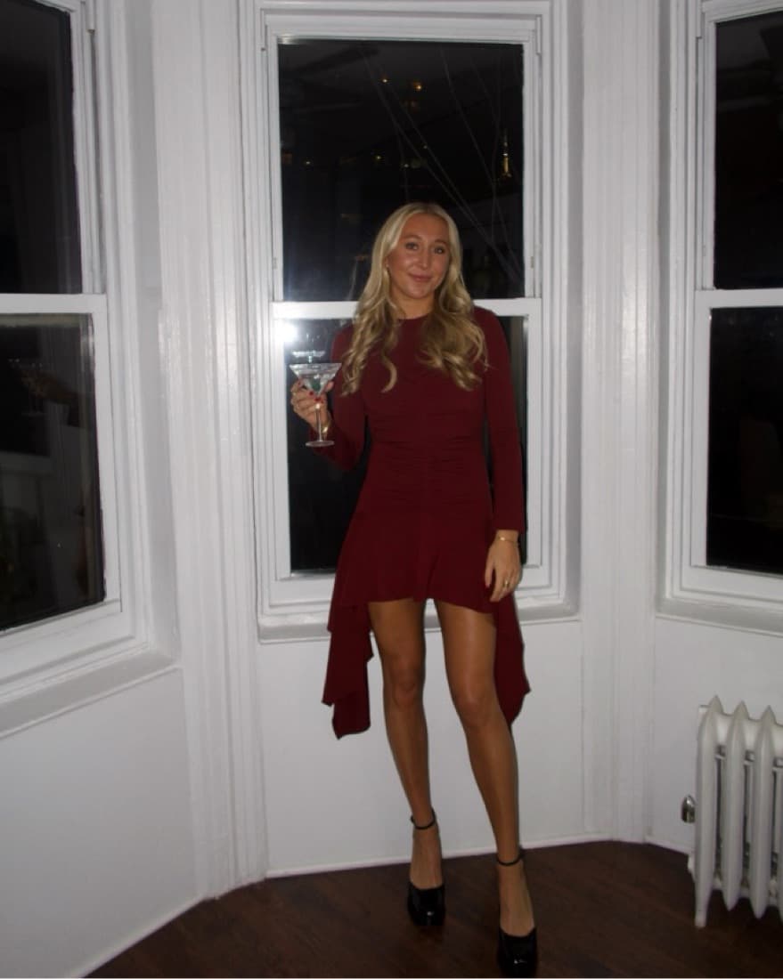 AKNVAS Burgundy Dress - Image 3