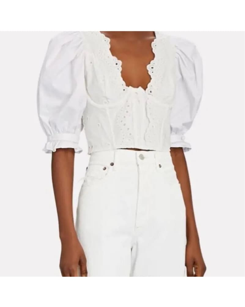 For Love & Lemons Eyelet Crop Top - Image 5