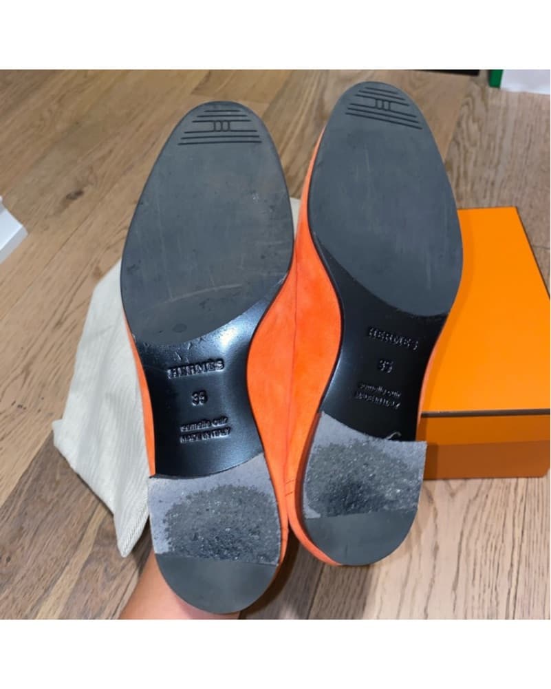 HERMES Paris Velvet Loafer - Image 3