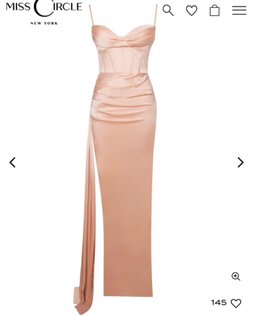 Blush Wedding Guest Dress - Image 1