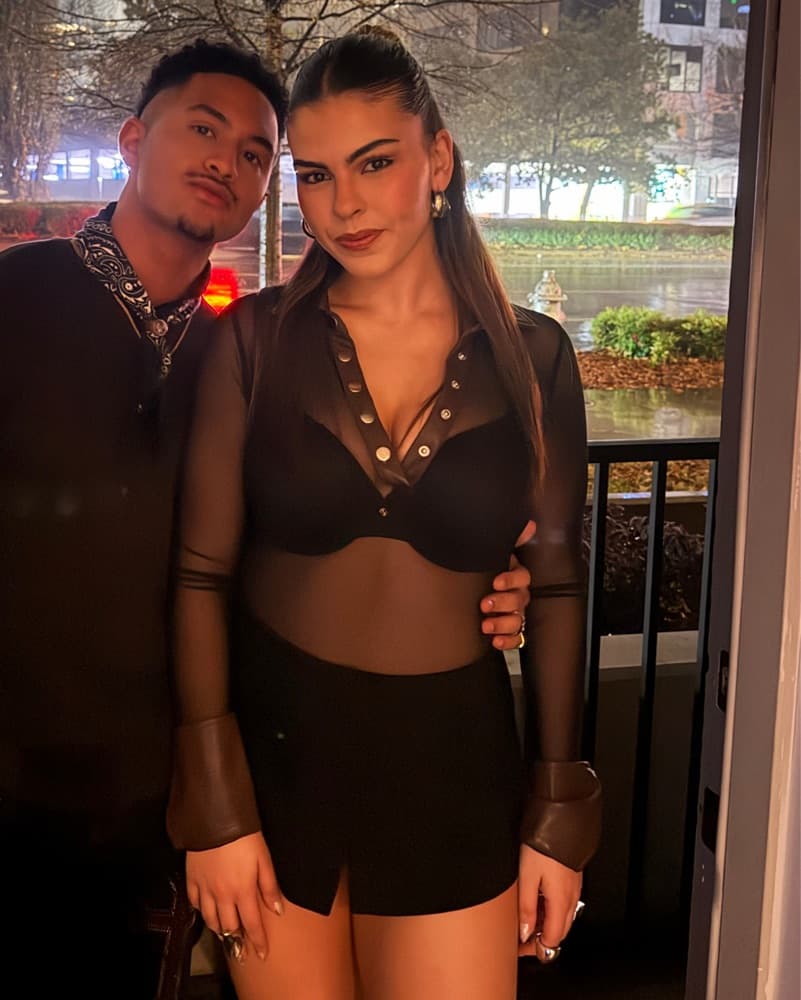 Akira Sheer Black Bodysuit  - Image 1