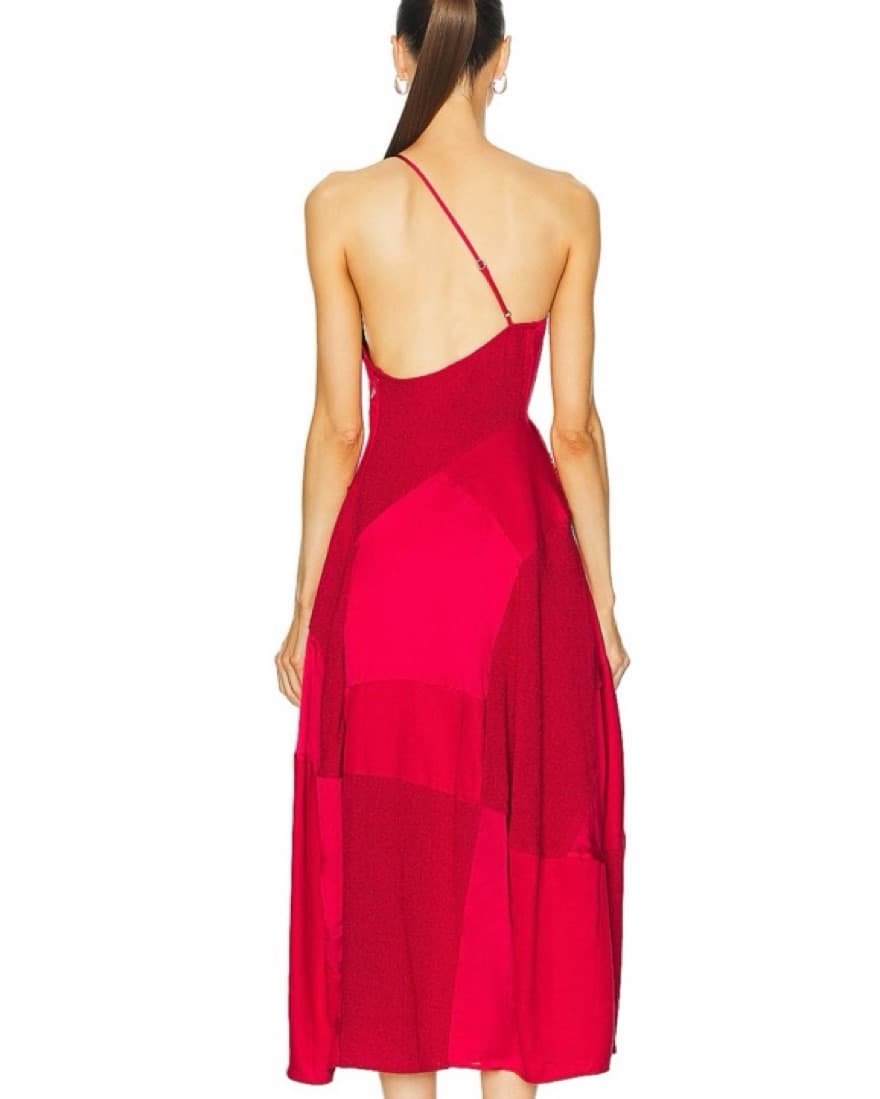 Cult Gaia Captivating Red Midi Dress - Image 4