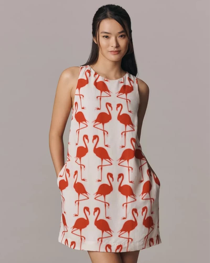 Linen Shift Dress  - Image 3