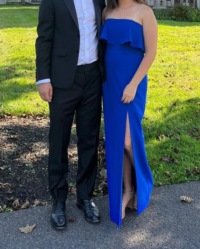 Blue Column Gown - Image 2