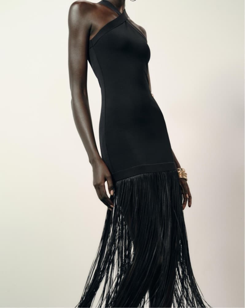 Mesmerizing Fringe Halter Dress - Image 2