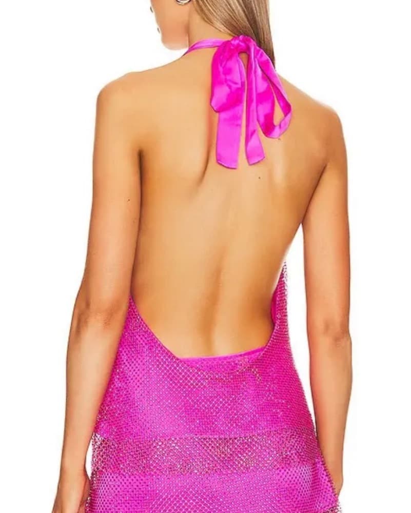 Amanda Uprichard Mesh Sparkle Top - Image 3