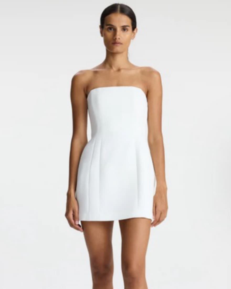 ALC WHITE MINI DRESS - Image 1
