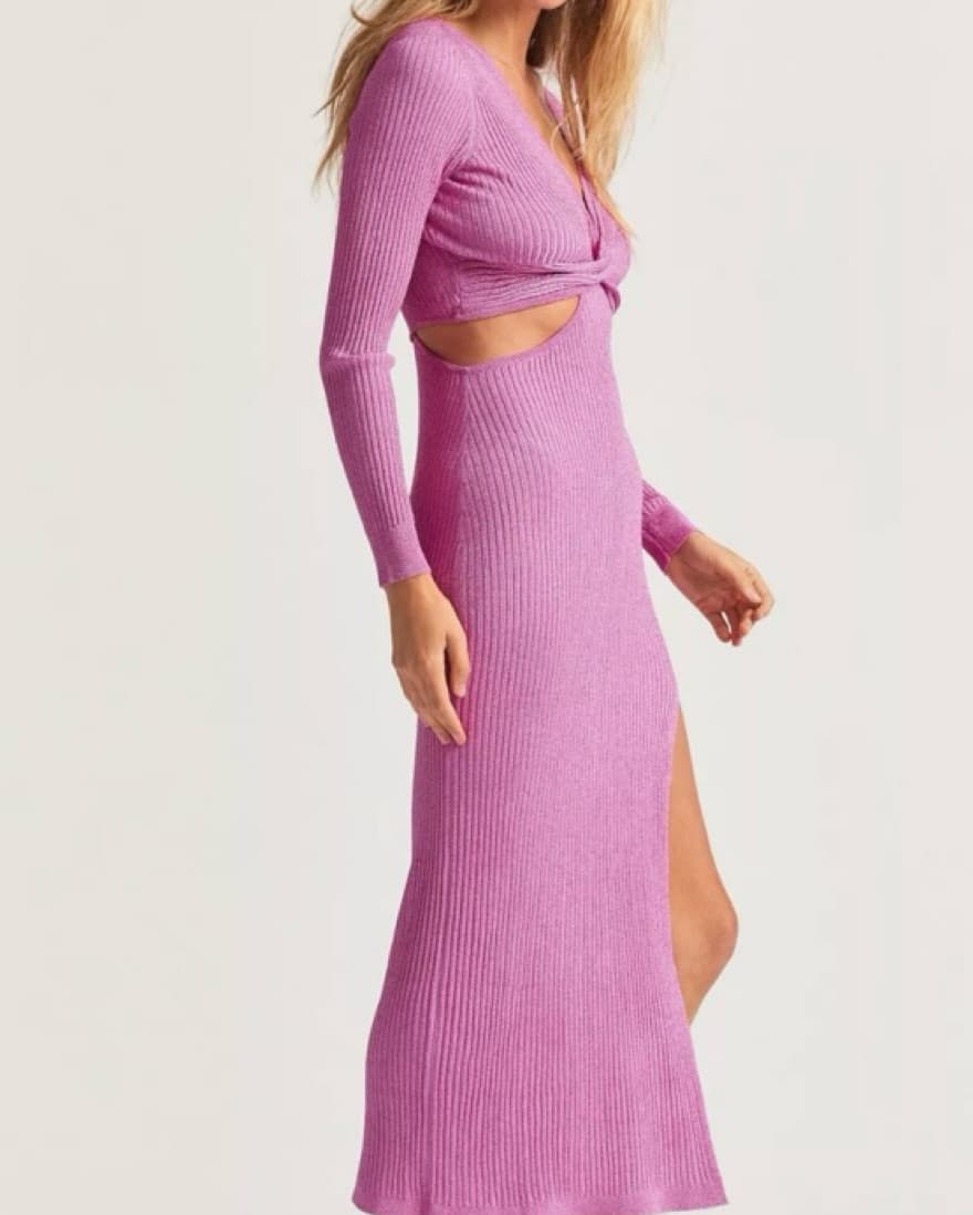 Pink Love Shack Fancy midi dress - Image 1