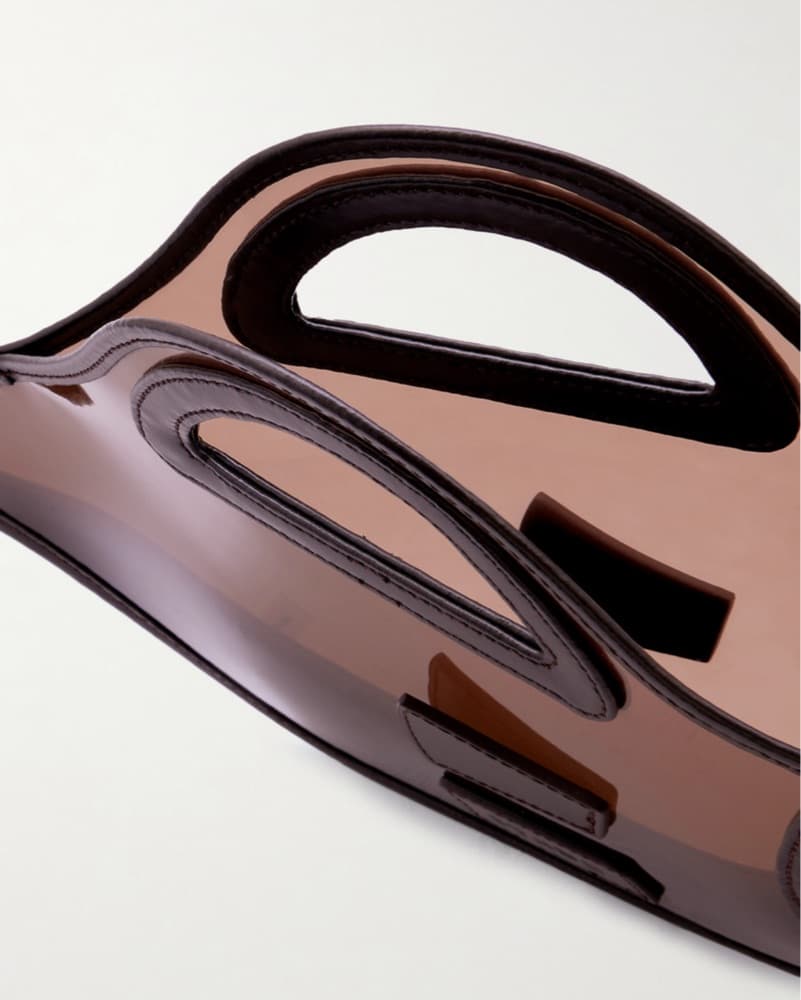 Staud Fish Bag - espresso / clear  - Image 3