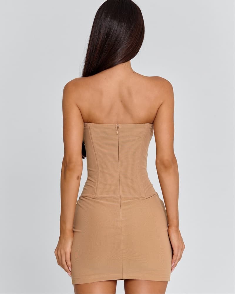 Tan Mini Dress - Image 2