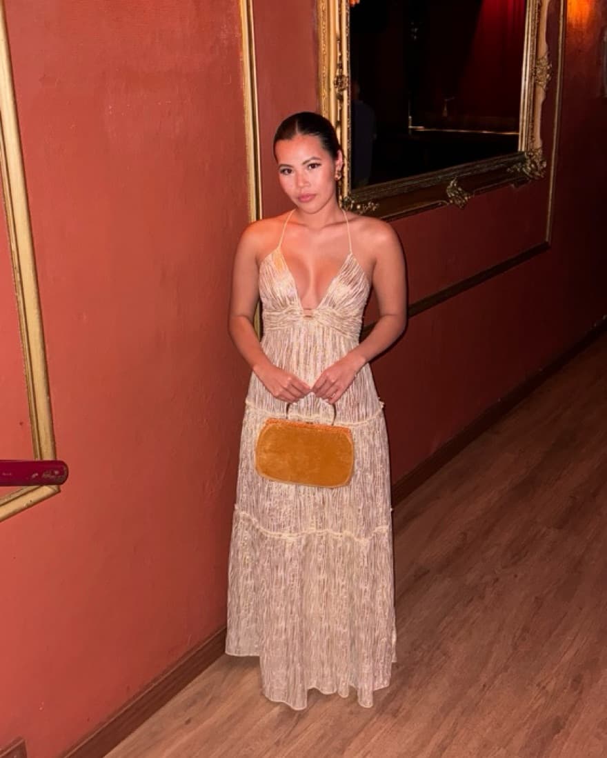 Metallic Gold Dress - Image 4