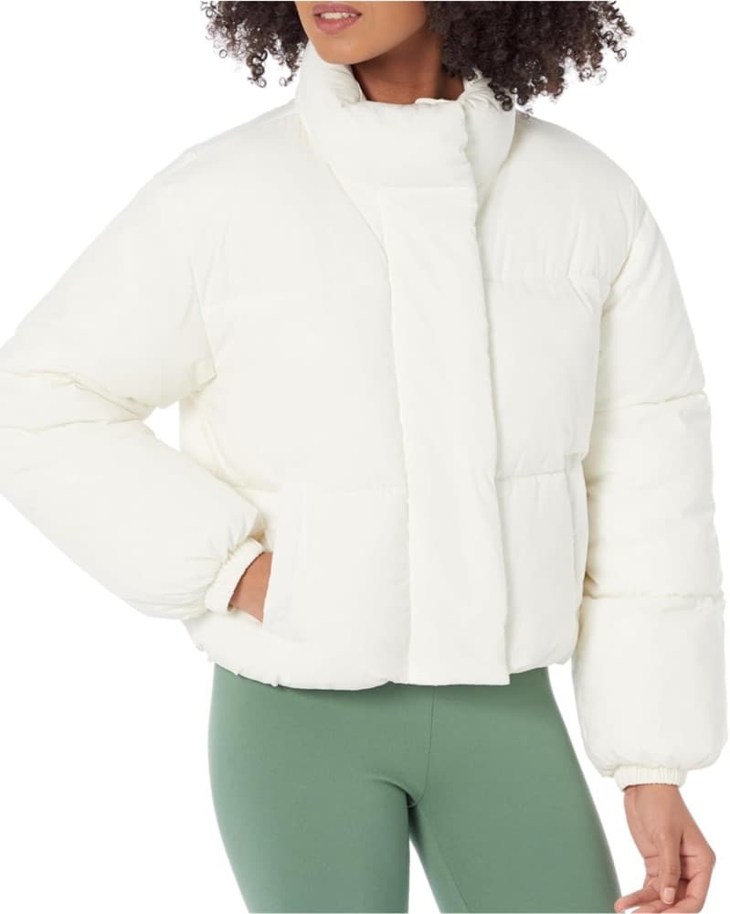 White Puffer Coat - Image 1