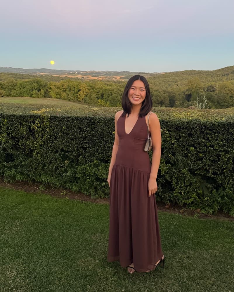 Brown Drop Waist Dress - Image 4